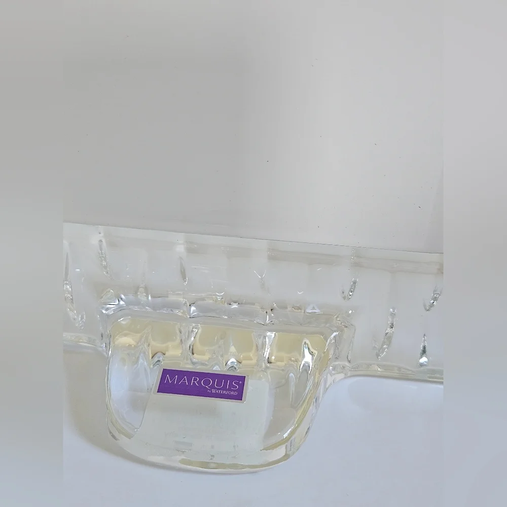 Waterford Crystal Rainfall Frame-Holds picture Portion H 10.75